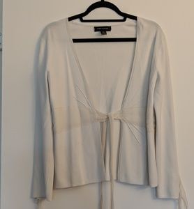 Off White Dressy Cardigan